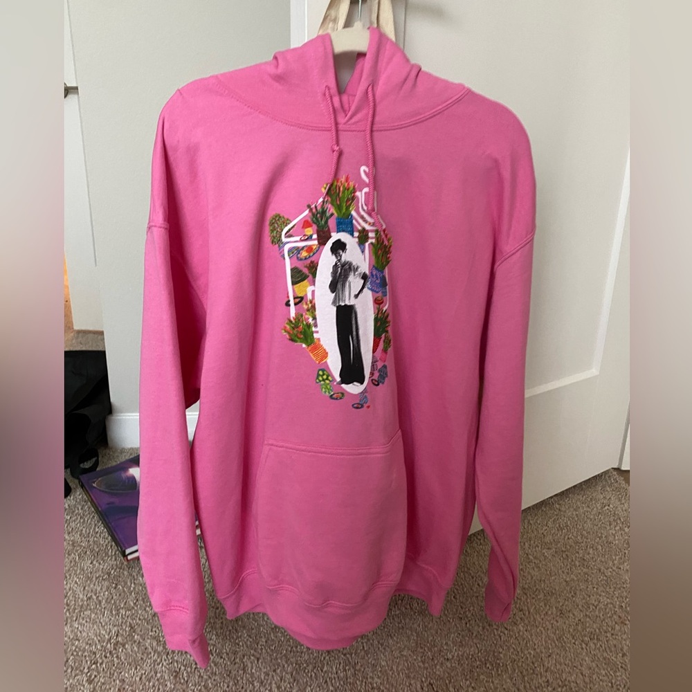 Pink Harry Styles Love on Tour MSG Hoodie